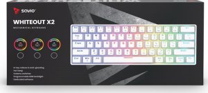 Klawiatura Savio Whiteout X2 Outemu Red (SAVGK-WHITEOUT X2 RED) 15