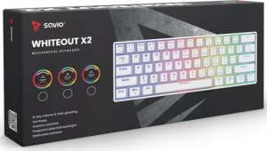 Klawiatura Savio Whiteout X2 Outemu Red (SAVGK-WHITEOUT X2 RED) 7