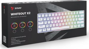 Klawiatura Savio Whiteout X2 Outemu Red (SAVGK-WHITEOUT X2 RED) 8