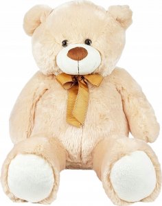 Madej Maskotka Miś pluszowy z kokardką 70 cm beżowy 5