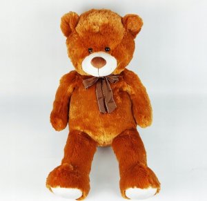 Madej Maskotka Miś pluszowy z kokardką 70 cm brązowy 3