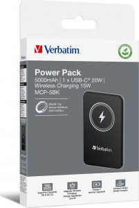Powerbank Verbatim Powerbank Verbatim Charge 'n' Go Magnetic Wireless 5000mAh USB-C PD 3.0 Black 5