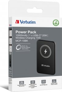 Powerbank Verbatim Powerbank Verbatim Charge 'n' Go Magnetic Wireless 10000mAh USB-C PD 3.0 Black 5