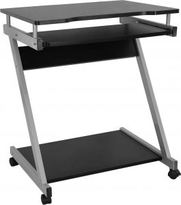 Biurko Techly Biurko komputerowe Techly mobilne 590x370 z szufladą czarne 13