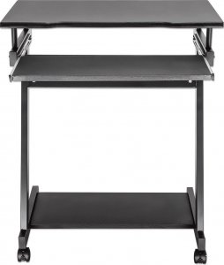 Biurko Techly Biurko komputerowe Techly mobilne 590x370 z szufladą czarne 15