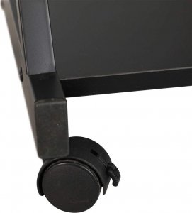 Biurko Techly Biurko komputerowe Techly mobilne 590x370 z szufladą czarne 16