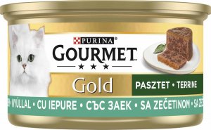 Gourmet Gourmet Gold Karma dla kotów pasztet z kawałkami królika 85 g 1