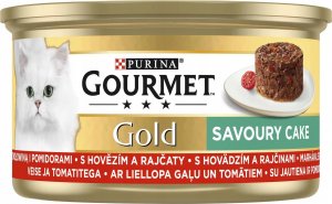 Gourmet Gourmet Gold Karma dla kotów savoury cake z wołowiną i pomidorami 85 g 1