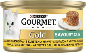 Gourmet Gourmet Gold Karma dla kotów savoury cake z kurczakiem i marchewką 85 g 1