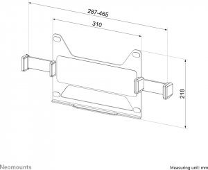 Neomounts Uchwyt do laptopów Neomounts ADS20-425BL1 11,6"-17,3" max 8kg 15
