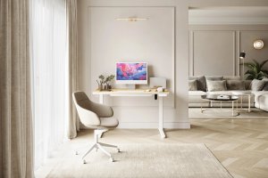 Biurko SENSE7 Newai Bambus 120 cmx60 cm 2