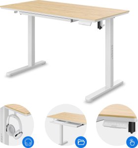 Biurko SENSE7 Newai Bambus 120 cmx60 cm 5