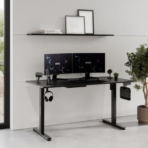 Biurko SENSE7 Nojo Czarne 140 cmx70 cm Black 2