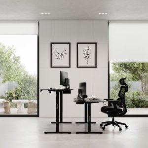 Biurko SENSE7 Nojo Czarne 140 cmx70 cm Black 3