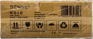 Biurko SENSE7 Nojo Wenge 140 cmx70 cm Black Oak 14