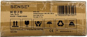Biurko SENSE7 Nojo Wenge 140 cmx70 cm Black Oak 16