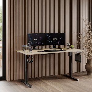 Biurko SENSE7 Nojo Sosna 140 cmx70 cm Black Pine 2