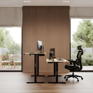 Biurko SENSE7 Nojo Sosna 140 cmx70 cm Black Pine 3