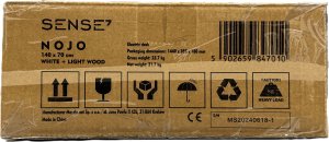 Biurko SENSE7 Nojo Sosna 140 cmx70 cm White Pine 17