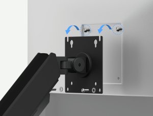 SENSE7 Uchwyt biurkowy na monitor 17"-32" HANG 3