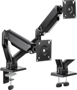 SENSE7 Uchwyt biurkowy na 2 monitory 17"-32" HANG DOUBLE 1