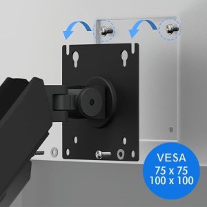 SENSE7 Uchwyt biurkowy na 2 monitory 17"-32" HANG DOUBLE 4