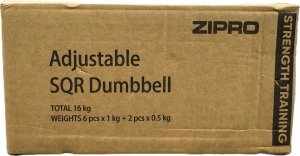 Zipro Hantla z regulowanym obciążeniem SQUARE 16 kg 8