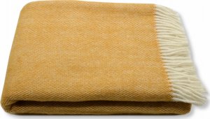 estilex Koc Z Wełny Nowozelandzkiej Plecionka - Miodowy 2