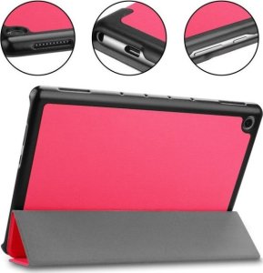 Etui na tablet iLike Galaxy Tab A9 8.7 Tri-Fold Eco*-Leather Stand Case Coral Pink 6