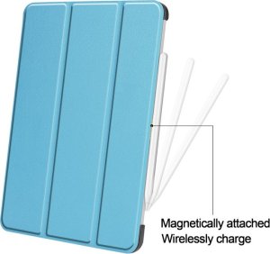 Etui na tablet iLike iLike Galaxy Tab S9 FE Tri-Fold Eco-Leather Stand Case Sky Blue 1