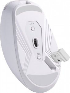 Mysz Defender Mysz bezprzewodowa NITTA MM-307 optyczna 1600dpi 2.4 GHz + Bluetooth biała AKUMULATOR 3