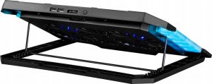 Podstawka chłodząca Defender Podstawka chłodząca Defender NS-502 laptop notebook 15.6-17.3" 2xUSB 2 fans podświetlenie RGB + uchwyt smartfon 6
