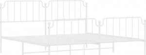 Elior Białe metalowe łóżko industrialne 180x200 cm - Onex 1
