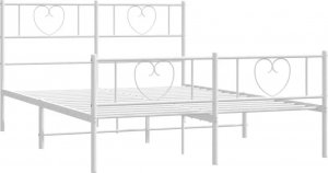 Elior Czarne metalowe łóżko małżeńskie 140x200 cm - Edelis 1