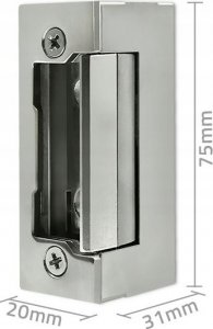 Qoltec Elektrozaczep Qoltec symetryczny bez pamięci i blokady | 12V | Stal nierdzewna 4