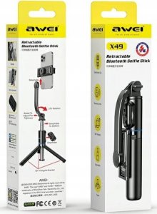 Selfie stick Awei Selfie Stick Tripod Awei X49 Bluetooth 4