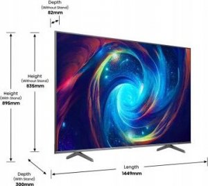 Telewizor Hisense Telewizor 65E7KQ PRO 65" QLED 4K UHD 144 Hz HDMI 2.1 DVB-T2 Szary 9