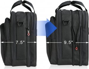 Torba KROSER KROSER Biznesowa torba na laptopa 17,3" wodoodporna duża teczka na ramię 7