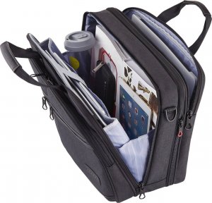 Torba KROSER KROSER Biznesowa duża torba na laptopa 17,3" z kieszeniami na ramię pojemna 2