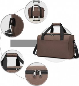 Kono KONO Brązowa Torba podróżna kabinowa do samolotu RYANAIR 40x20x25 5