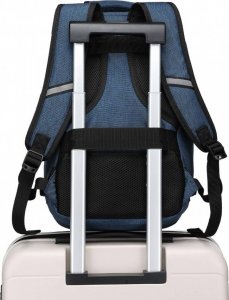 Plecak turystyczny Kono KONO Plecak podróżny kabinowy do samolotu RYANAIR 40x20x25 niebieski 4