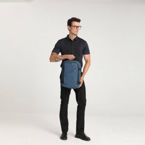 Plecak turystyczny Kono KONO Plecak podróżny kabinowy do samolotu RYANAIR 40x20x25 niebieski 10