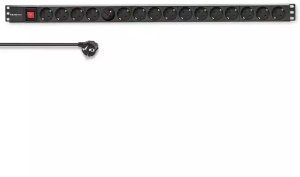 Listwa zasilająca Qoltec przeciwprzepięciowa 16 gniazd 1.8 m czarna (54605) 2