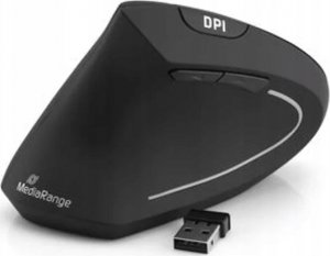 Mysz MediaRange MOUSE USB OPTICAL WRL 6-BUTTON/LEFT BLACK MROS233 MEDIARANGE 2