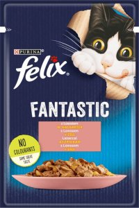 Purina Felix Fantastic Karma dla kotów z łososiem w galaretce 85 g 1