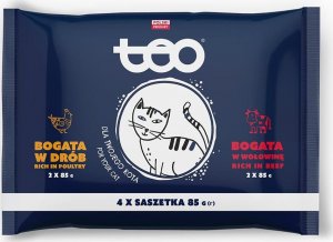 Teo Teo Karma dla kotów bogata w drób i wołowinę 85 g x 4 1