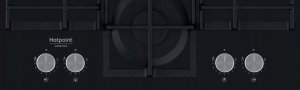 Płyta grzewcza Hotpoint-Ariston Płyta gazowa szklana HAGS62FBK 2