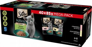 Sheba Sheba Mokra karma dla kociąt Kitten wybór smaków w sosie 85 g x 40 sztuk 1