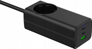 Ładowarka Akyga AKYGA Wall charger AK-CH-21 65W 2xUSB-C USB-A PD GaN 5-20V / 1.5-4.5A + AC Socket black 6