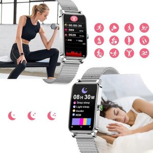 Smartwatch Active Band ZX19 Różowe złoto 3